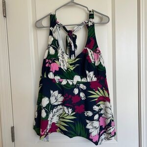 Floral Halter Tankini Top